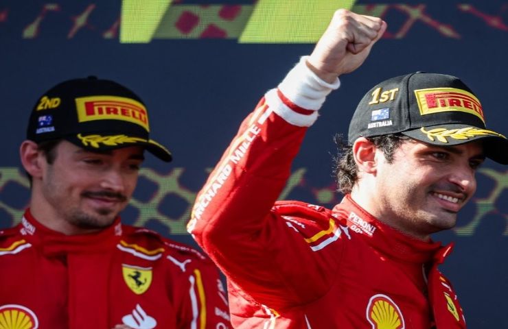 Leclerc e Sainz vincitori del GP d'Australia storica doppietta
